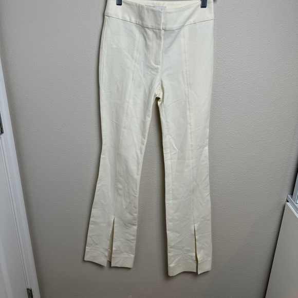 10 Crosby Derek Lam Maeve Front Slit Trouser In‎ Soft White TC00117ACR - Picture 1 of 13